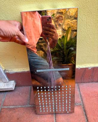 Soffione doccia con uscita a cascata cromato 50x20