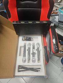 Sistema microfoni wireless GTPaudio UHF 4 canali c