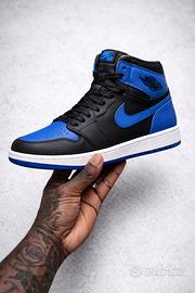 Nike Air Jordan 1 Black Blue nuove taglia 42
