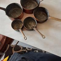 set tegamini in rame