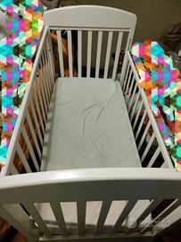 lettino culla bambino + materasso antisoffoco