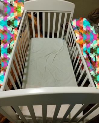 lettino culla bambino + materasso antisoffoco