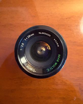 Obiettivo Tamron 28 mm f 2.5 con Adaptall2 Minolta