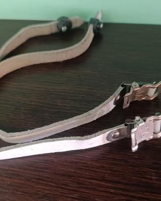 Cinghiette in cuoio per pedali vintage 