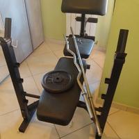 Panca palestra con bilancere