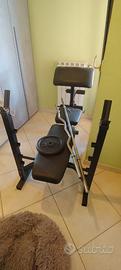 Panca palestra con bilancere