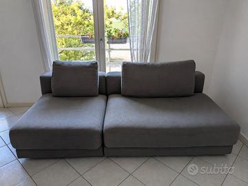 Divano moderno 2 moduli separabili
