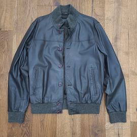 giacca pelle vintage Conbipel pelle d'agnello