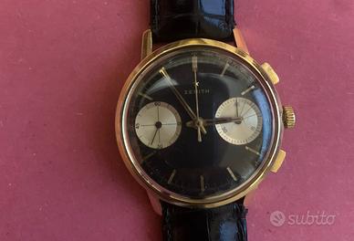 Zenith chrono stellina oro 18k manuale