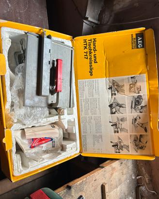 banco sega circolare manuale AEG modello HTK 717