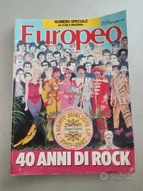 rivista Europeo 40 anni di Rock