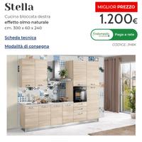 Cucina completa di elettrodomestici 