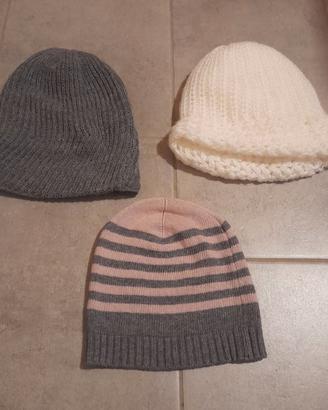 N. 3 CUFFIE DI LANA E MISTO