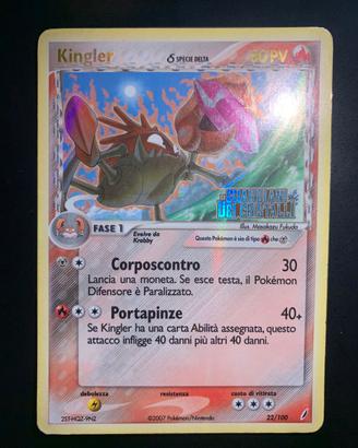 Kingler δ Delta Species Stamped Rev Holo CG 22/100