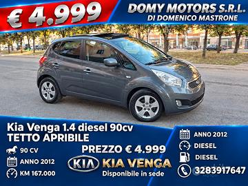 Kia Venga 1.4 diesel 90cv tetto apribile 2012