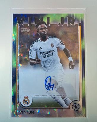 CARTA TOPPS VINI JR. - AUTOGRAFO REAL MADRID ⚽️🔥