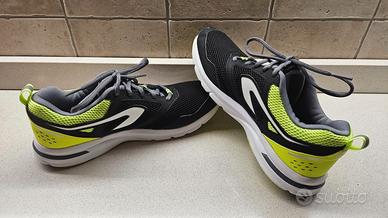 Scarpe running uomo KALENJI RUN ACTIVE nero-giallo