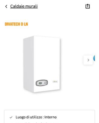 Caldaia Ferroli DIVATECH D LN C 24 Low NOx Camera