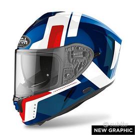 Casco Airoh Spark Shogun Blue / Red Gloss