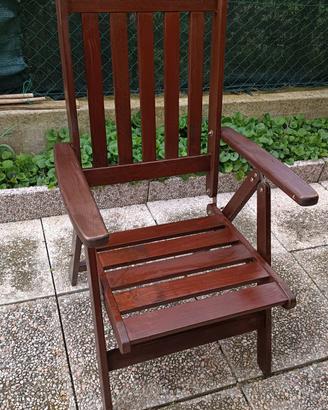 Sedie da giardino in legno 