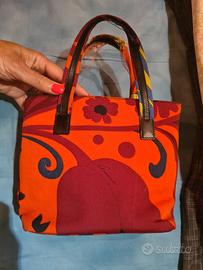 Borsa Tote Vintage Gucci in Tela Stampata