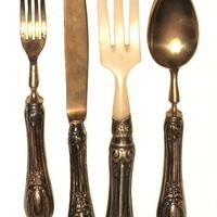 Set 4 posate vintage in argento 800 – Solingen – n