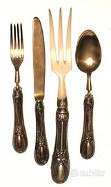 Set 4 posate vintage in argento 800 – Solingen – n