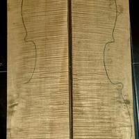 Acero marezzato per violoncello  fondo + manico