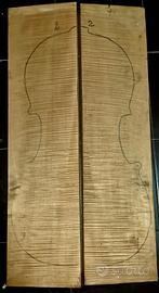 Acero marezzato per violoncello  fondo + manico