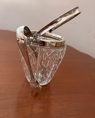 Set cestino ghiaccio argento vintage