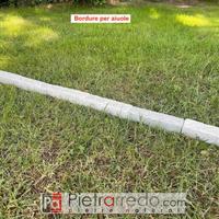 Bordure per aiuole in pietra arenaria grigia