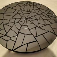 Specchio tondo a mosaico