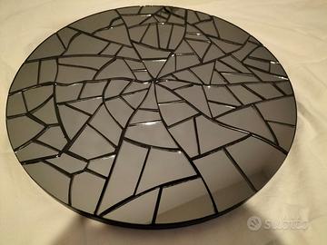 Specchio tondo a mosaico