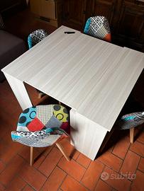 Tavolo da 50cm a 3.00mt + 4 sedie