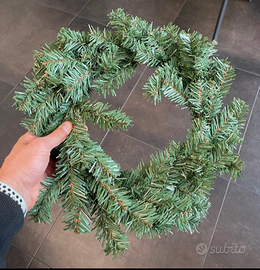 Ghirlanda Natalizia Abete Centrotavola Corona 25cm