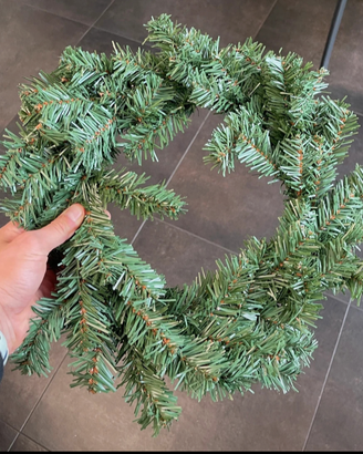 Ghirlanda Natalizia Abete Centrotavola Corona 25cm