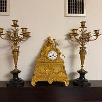 Orologio parigina bronzo dorato