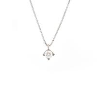 Collana punto luce a rombo con diamante Ct 0,20