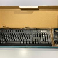 SET Atlantis Tastiera e Mouse USB Nuovi