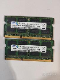 Ram  SO-DIMM DDR3 Samsung 4GB (2+2)