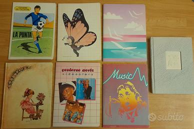 Lotto quaderni Vintage anni 80
