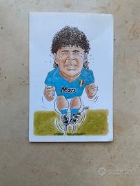 Maradona Dunkin Bubble Gur 1990-91 caricatura