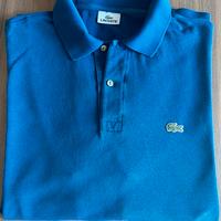 Polo Lacoste originale colore blu taglia 7