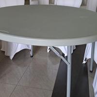 8 Tavoli rotondi 120x120 per catering pieghevoli