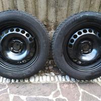 Cerchi in ferro con gomme invernali
