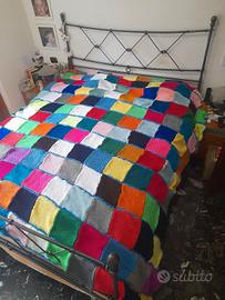 Coperta di lana fatta a mano, letto matrimoniale