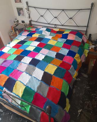 Coperta di lana fatta a mano, letto matrimoniale