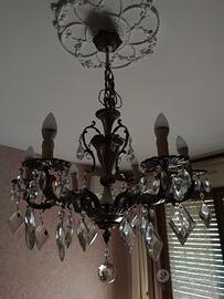 Lampadario con 2 abajour coordinato