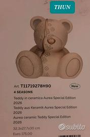 THUN ,NOVITÀ TEDDY AUREA CM 30