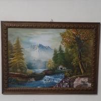 quadro paesaggio con cornice